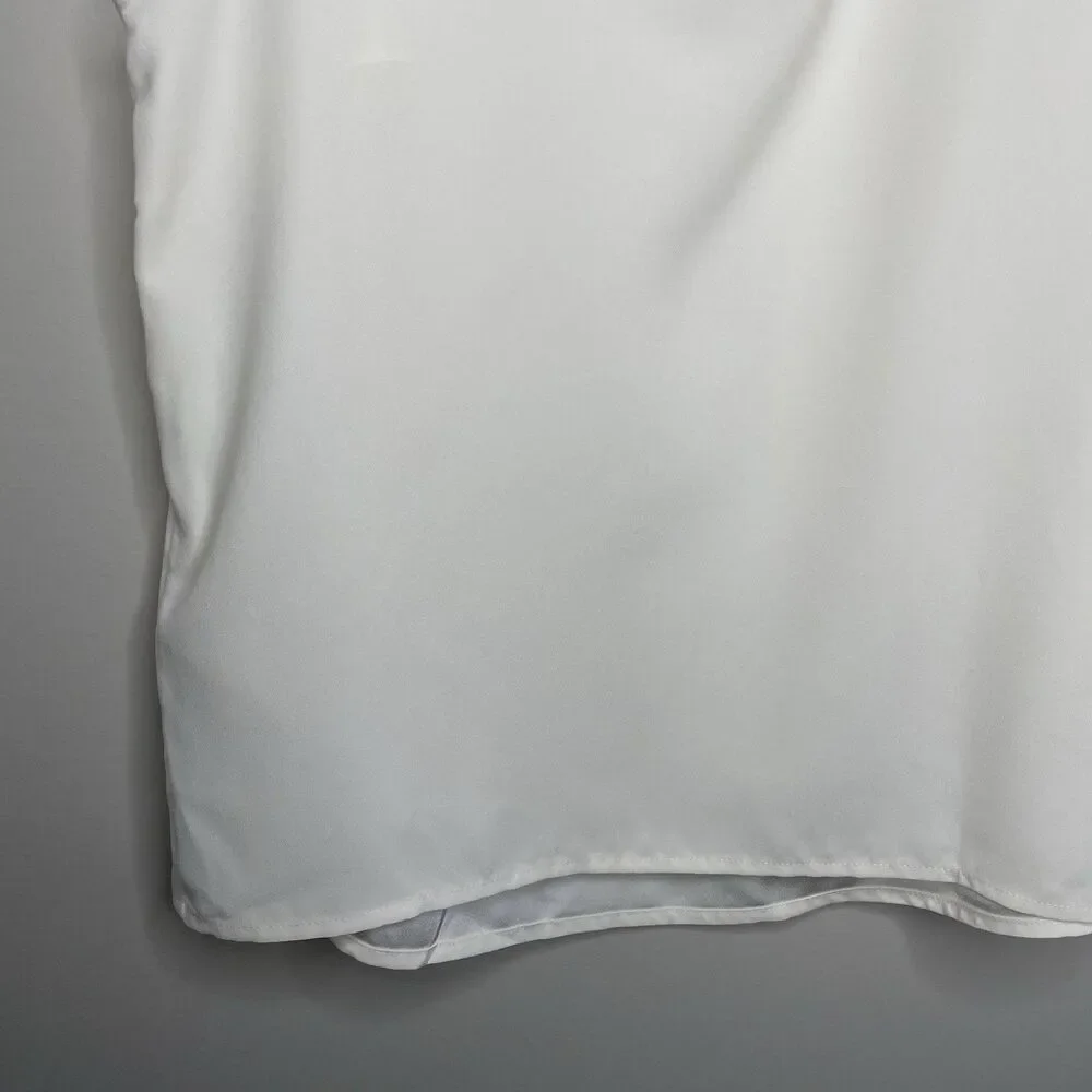 J.CREW Top Women XS Sleeveless Button-Back Shell NEW Ivory BY429 - Picture 8 of 11